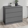 Oslo Grey Wooden 3 Drawer Chest