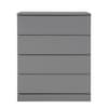 Oslo Grey Wooden 4 Drawer Chest