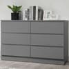 Oslo Grey Wooden 6 Drawer Chest