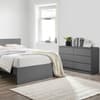 Oslo Grey Wooden 6 Drawer Chest