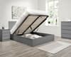 Oslo Grey Wooden Ottoman Storage Bed