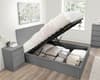 Oslo Grey Wooden Ottoman Storage Bed