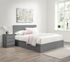 Oslo Grey Wooden Ottoman Storage Bed