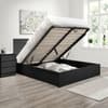 Oslo Black Wooden Ottoman Storage Bed