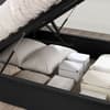 Oslo Black Wooden Ottoman Storage Bed