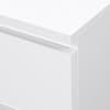 Oslo White Wooden 3 Drawer Bedside Table