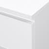 Oslo White Wooden 3 Drawer Bedside Table