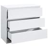 Oslo White Wooden 3 Drawer Chest