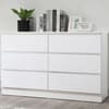 Oslo White Wooden 6 Drawer Chest