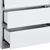 Oslo White Wooden 6 Drawer Chest