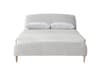 Otley Dove Grey Boucle Fabric Bed Frame