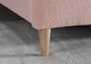 Otley Pink Boucle Fabric Bed Frame