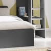 Owen Anthracite Wooden Mid Sleeper with Underbed - 3ft Single Top and 4ft Small Double Bottom