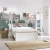 Owen White Wooden Mid Sleeper with Underbed