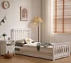 Oxford White Wooden Guest Bed with Trundle
