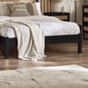 Padstow Black Rattan Wooden Bed