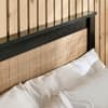 Padstow Black Rattan Wooden Ottoman Storage Bed