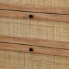 Padstow Oak Rattan 3 Drawer Wooden Chest