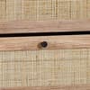 Padstow Oak Rattan 3 Drawer Wooden Chest