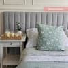 Paige Stone Grey Fabric Ottoman Storage Hotel Bed