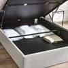 Paige Stone Grey Fabric Ottoman Storage Hotel Bed