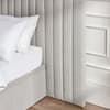 Paige Stone Grey Fabric Ottoman Storage Hotel Bed