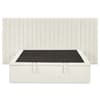 Paige White Ottoman Storage Hotel Bed