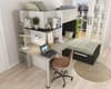 Palatino Slate, White and Light Pine Bunk Bed
