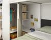 Palatino Slate, White and Light Pine Bunk Bed