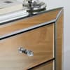 Palermo Mirrored 2 Drawer Bedside Table