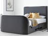 Paris Grey Fabric Ottoman Electric Media TV Bed