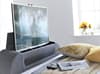 Paris Grey Fabric Ottoman Electric Media TV Bed