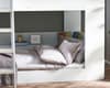 Parsec White Wooden Bunk Bed