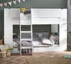 Parsec White Wooden Bunk Bed