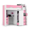 Pegasus Pink and White Wooden High Sleeper