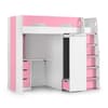 Pegasus Pink and White Wooden High Sleeper