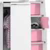 Pegasus Pink and White Wooden High Sleeper