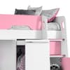 Pegasus Pink and White Wooden High Sleeper