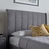 Percy Grey Velvet Ottoman Storage Bed