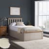 Phoenix Pearl Grey Wooden Ottoman Storage Bed