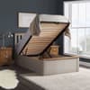 Phoenix Pearl Grey Wooden Ottoman Storage Bed