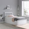 Phoenix White Wooden Ottoman Storage Bed