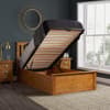 Phoenix Oak Wooden Ottoman Storage Bed