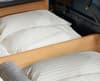 Phoenix Navy Blue Wooden Ottoman Storage Bed
