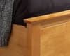 Phoenix Oak Finish Wooden Ottoman Storage Bed Frame - 5ft King Size