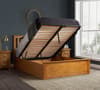 Phoenix Oak Wooden Ottoman Storage Bed