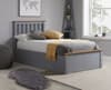 Phoenix Stone Grey Wooden Ottoman Storage Bed Frame Only - 5ft King Size