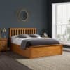 Phoenix Oak Wooden Ottoman Storage Bed