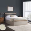 Phoenix Pearl Grey Wooden Ottoman Storage Bed