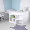 Pilot White Wooden Mid Sleeper Cabin Bed